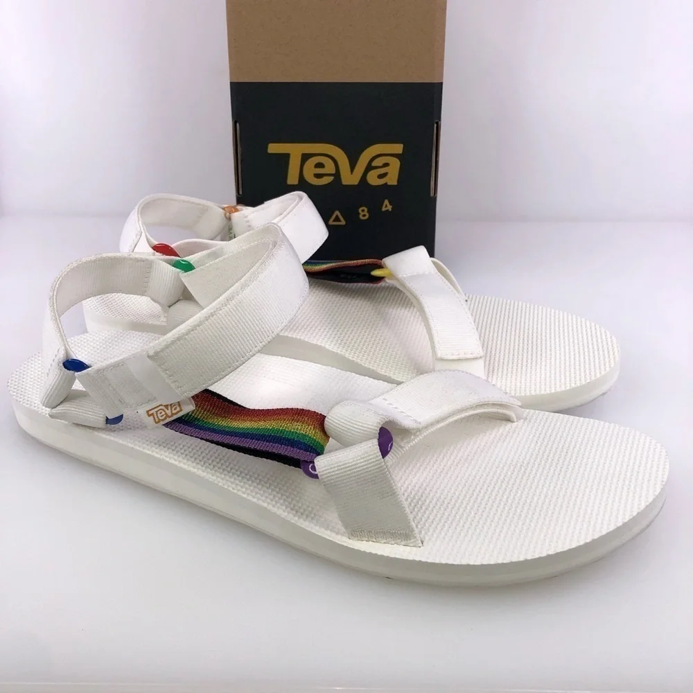Teva Universal Pride Rainbow Sandal Shoes Size 13